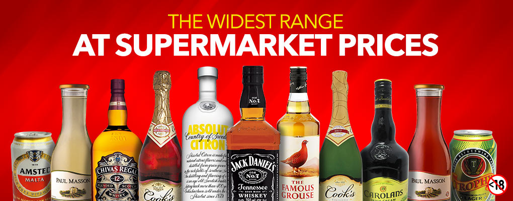 THE WIDEST RANGE AT SUPERMARKET PRICES