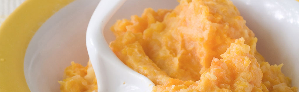 Sweet Potato, Carrot And Broccoli Puree