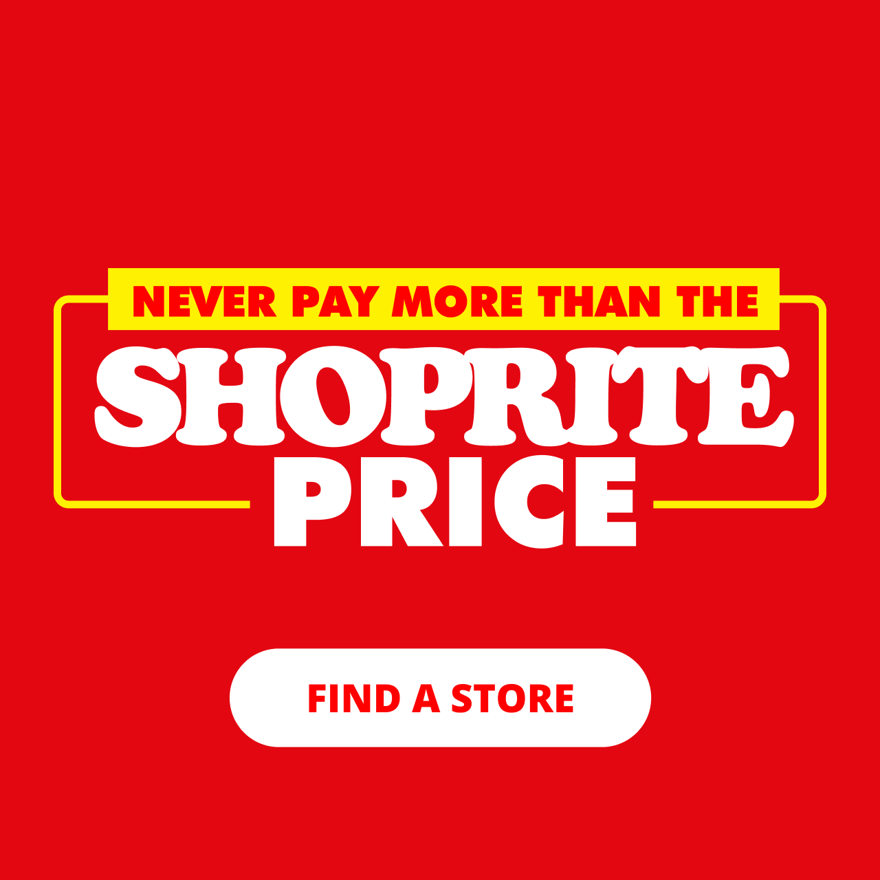 Never pay more